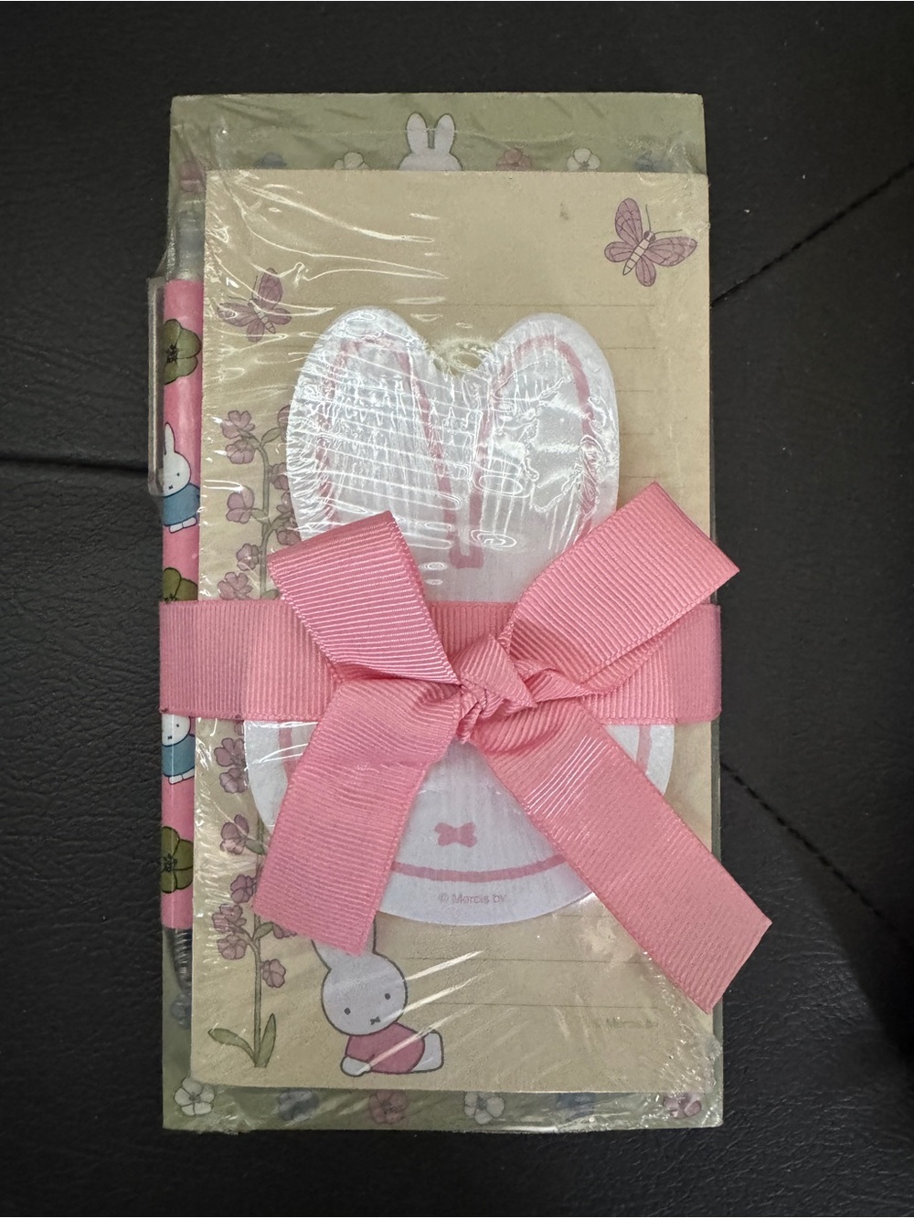 Miffy Pink Ribbon Notepad and Pen Set